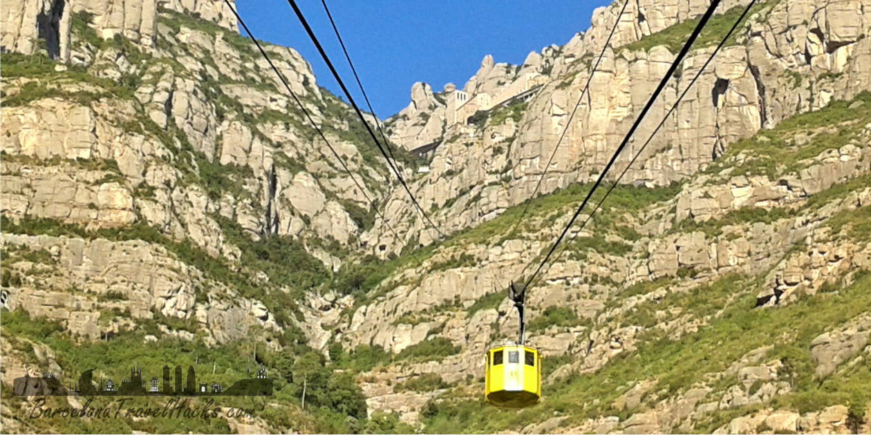 Montserrat from Barcelona by train + Aeri yellow cable car