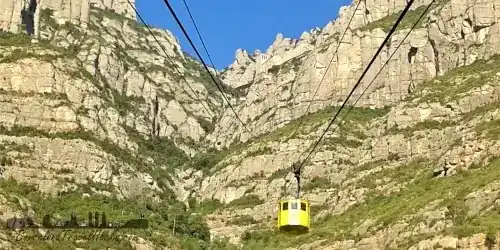 Montserrat from Barcelona by train + Aeri yellow cable car