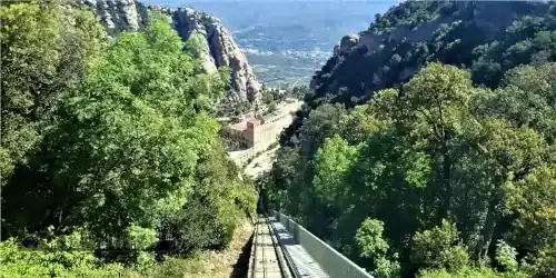 Montserrat from Barcelona by train + Cremallera Rack Railway